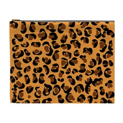 Leopard Print Peach Colors Cosmetic Bag (xl) by ConteMonfreyShop