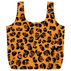 Leopard Print Peach Colors Full Print Recycle Bag (xxxl) by ConteMonfreyShop