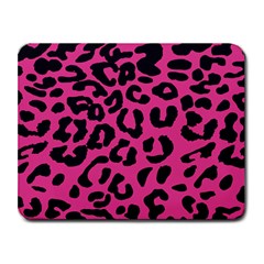 Leopard Print Jaguar Dots Pink Small Mousepad by ConteMonfreyShop