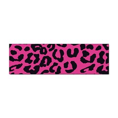 Leopard Print Jaguar Dots Pink Sticker (bumper) by ConteMonfreyShop