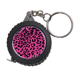 Leopard Print Jaguar Dots Pink Measuring Tape by ConteMonfreyShop