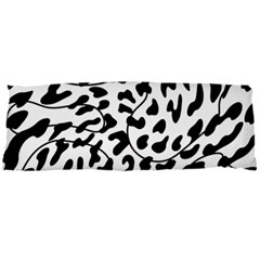 Leopard Print Black And White Draws Body Pillow Case Dakimakura (two Sides) by ConteMonfreyShop