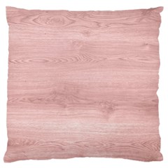 Pink Wood Large Flano Cushion Case (one Side) by ConteMonfreyShop