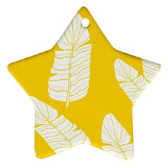 Yellow Banana Leaves Ornament (Star)