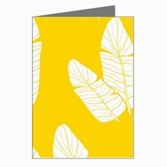 Yellow Banana Leaves Greeting Card by ConteMonfreyShop