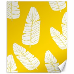 Yellow Banana Leaves Canvas 8  X 10  by ConteMonfreyShop