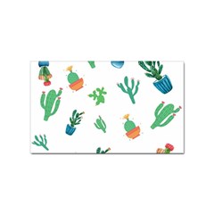 Among Succulents And Cactus  Sticker (rectangular)