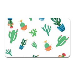 Among Succulents And Cactus  Magnet (rectangular)