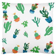 Among Succulents And Cactus  Large Cushion Case (one Side) by ConteMonfreyShop