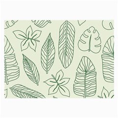 Banana Leaves Draw   Large Glasses Cloth by ConteMonfreyShop