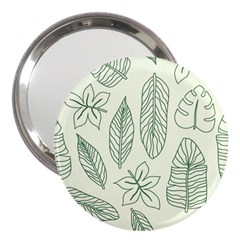 Banana Leaves Draw   3  Handbag Mirror