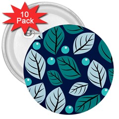 Vibrant Fall Autumn  3  Button (10 Pack)