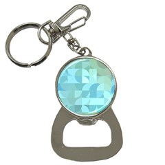 Geometric Ocean   Bottle Opener Key Chain