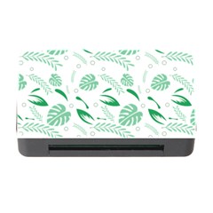 Green Nature Leaves Draw    Memory Card Reader With Cf by ConteMonfreyShop