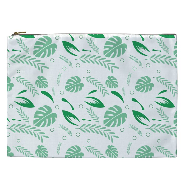 Green Nature Leaves Draw    Cosmetic Bag (XXL)