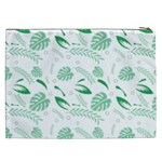 Green Nature Leaves Draw    Cosmetic Bag (XXL) Back