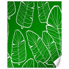 Green Banana Leaves Canvas 11  X 14  by ConteMonfreyShop