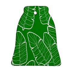 Green Banana Leaves Ornament (bell) by ConteMonfreyShop