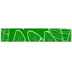 Green Banana Leaves Large Flano Scarf  by ConteMonfreyShop