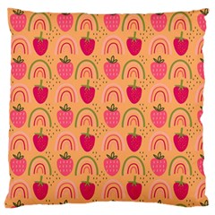 The Cutest Harvest   Large Flano Cushion Case (one Side) by ConteMonfreyShop