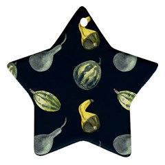 Vintage Vegetables Zucchini Ornament (star)