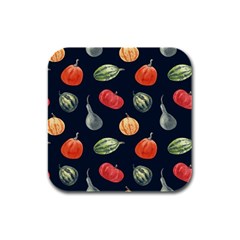 Vintage Vegetables  Rubber Square Coaster (4 Pack) by ConteMonfreyShop