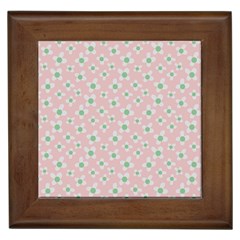 Pink Spring Blossom Framed Tile by ConteMonfreyShop