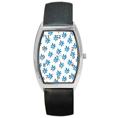 Little Blue Daisies  Barrel Style Metal Watch by ConteMonfreyShop