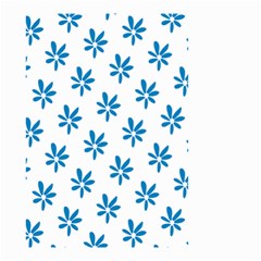 Little Blue Daisies  Small Garden Flag (two Sides) by ConteMonfreyShop