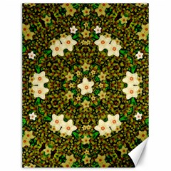 Flower Power And Big Porcelainflowers In Blooming Style Canvas 12  X 16  by pepitasart