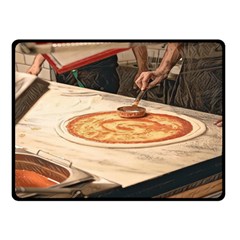 Let`s Make Pizza Double Sided Fleece Blanket (small)  by ConteMonfrey