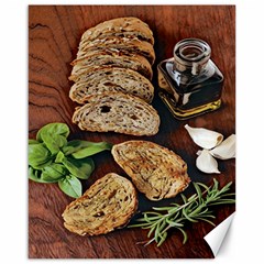 Oil, Basil, Garlic, Bread And Rosemary - Italian Food Canvas 16  X 20  by ConteMonfrey