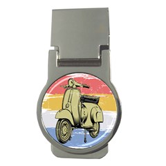 I`m Waiting On My Vespa Money Clips (round)  by ConteMonfrey