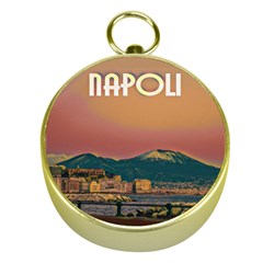 Red Summer Napoli - Vesuvio Gold Compasses by ConteMonfrey