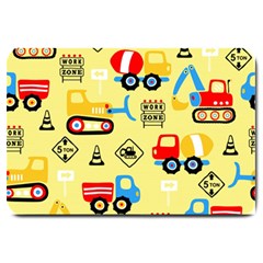 Seamless Pattern Vector Industrial Vehicle Cartoon Large Doormat 