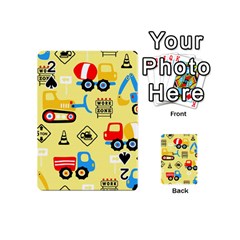 Seamless Pattern Vector Industrial Vehicle Cartoon Playing Cards 54 Designs (mini) by Jancukart