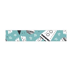 Cute Seamless Pattern With Rocket Planets-stars Flano Scarf (mini)