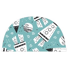 Cute Seamless Pattern With Rocket Planets-stars Anti Scalding Pot Cap