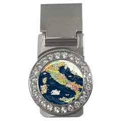 Map Italy Blue Money Clips (cz)  by ConteMonfrey