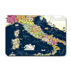 Map Italy Blue Small Doormat 