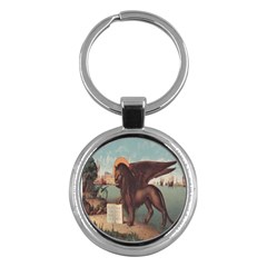 Lion Of Venice, Italy Key Chain (round) by ConteMonfrey