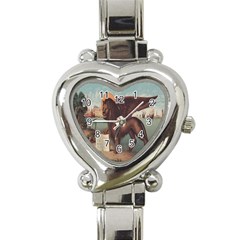 Lion Of Venice, Italy Heart Italian Charm Watch by ConteMonfrey