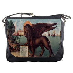 Lion Of Venice, Italy Messenger Bag by ConteMonfrey