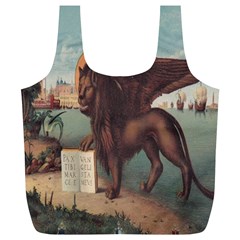 Lion Of Venice, Italy Full Print Recycle Bag (xl) by ConteMonfrey