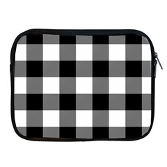 Black And White Plaided  Apple Ipad 2/3/4 Zipper Cases by ConteMonfrey