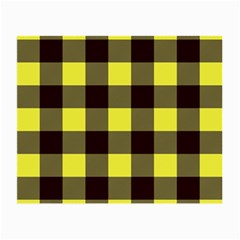 Black And Yellow Big Plaids Small Glasses Cloth by ConteMonfrey