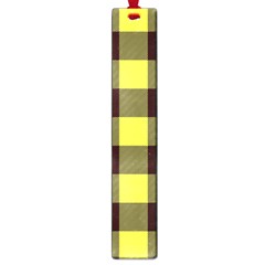 Black And Yellow Big Plaids Large Book Marks