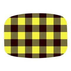 Black And Yellow Big Plaids Mini Square Pill Box