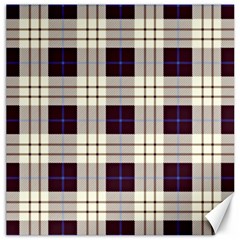 Gray, Purple And Blue Plaids Canvas 16  X 16 