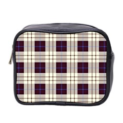 Gray, Purple And Blue Plaids Mini Toiletries Bag (two Sides) by ConteMonfrey